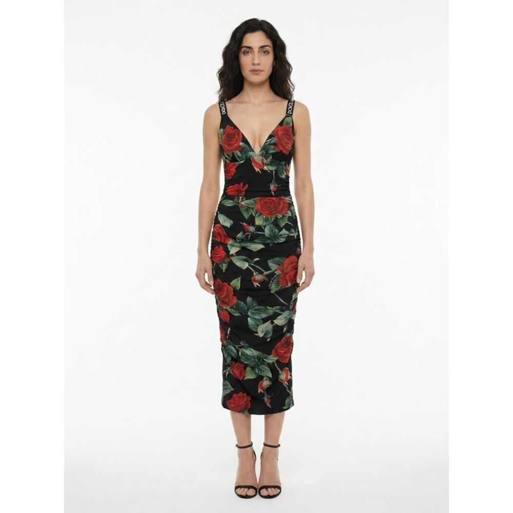 Dolce & Gabbana Multicolor Elastane Casual Women's Dress